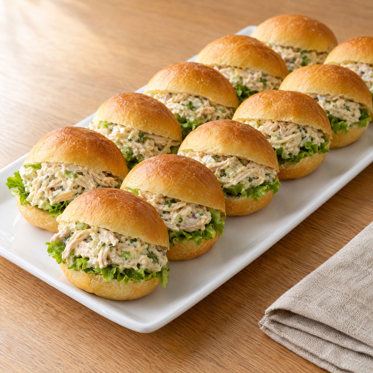 Petipan con Pollo — Mini Chicken Salad Rolls